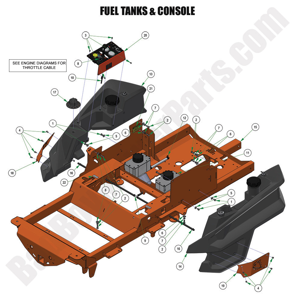 2024 Renegade - Diesel - Fuel Tanks & Console